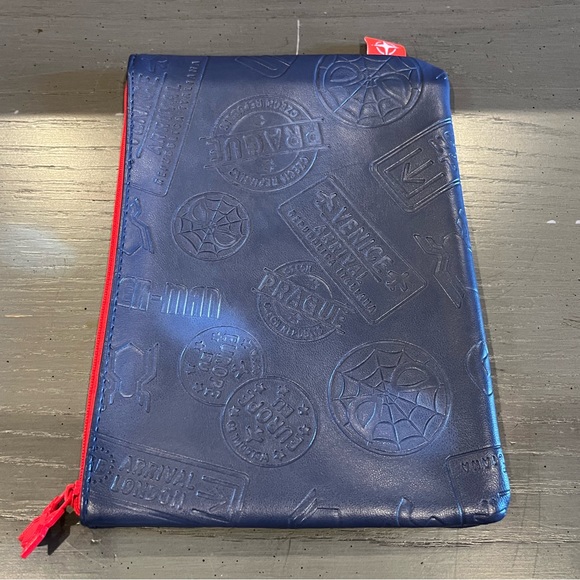 Marvel Spider-Man Travel Navy Blue Red Cosmetic Pouch Bag - Picture 8 of 12